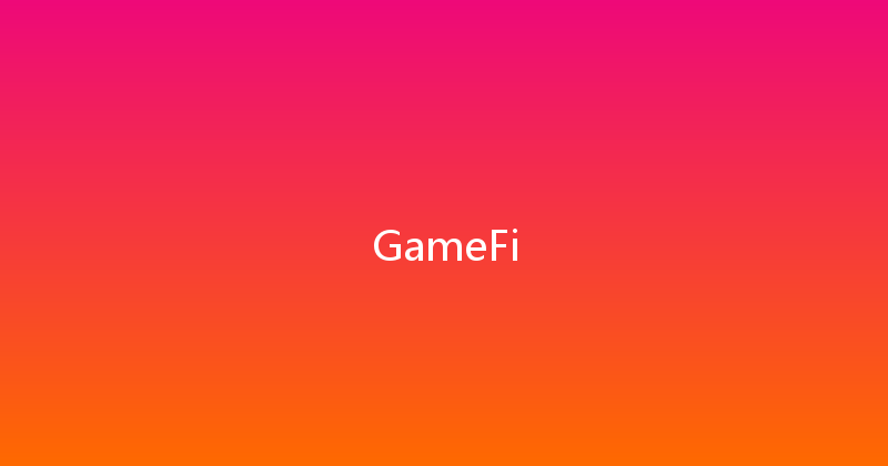 GameFi 