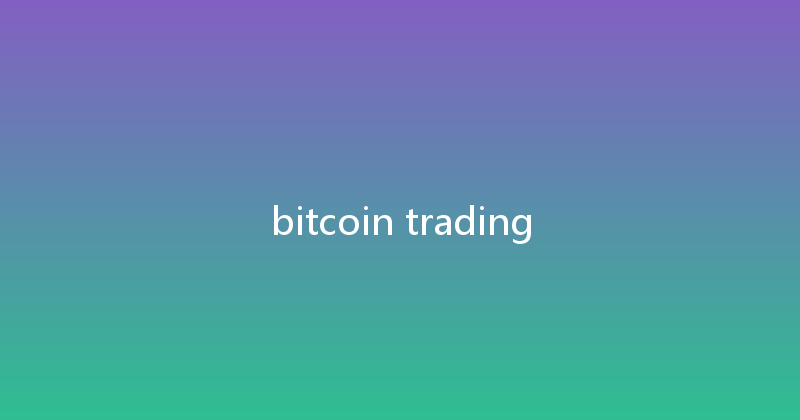 bitcoin trading 