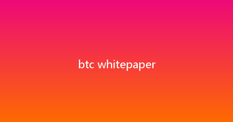 btc whitepaper 
