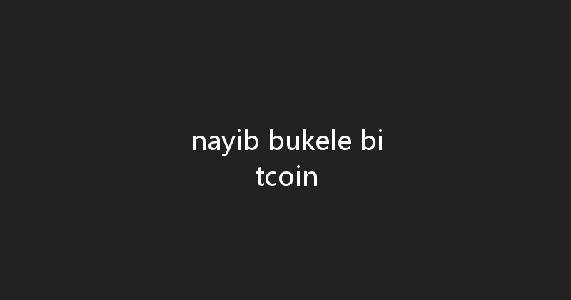 nayib bukele bitcoin 